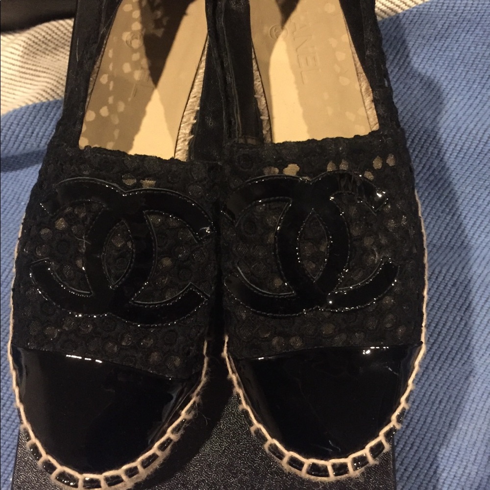 Chanel Lace Espadrilles